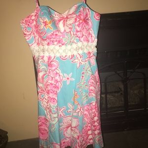 Lilly Pulitzer Lenore Dress Blue Lolita Size 6